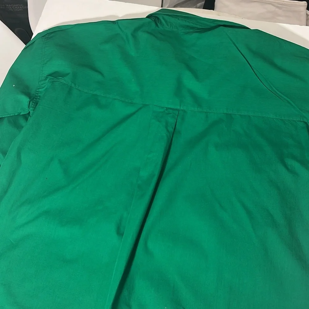 Zara Green Poplin Oversized XL - Picture 5 of 6